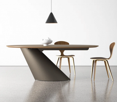 17 Of The Best Mid Century Modern Round Dining Tables - Happily Inspired with regard to Modrest Nancy Mid-Century Modern White Marble + Walnut Round Dining Table